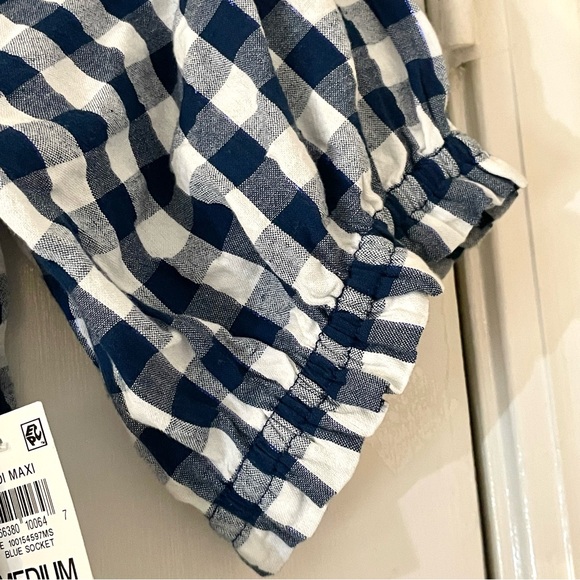 Style & Co. Navy and White Checkered Dress Sz M - Picture 5 of 16